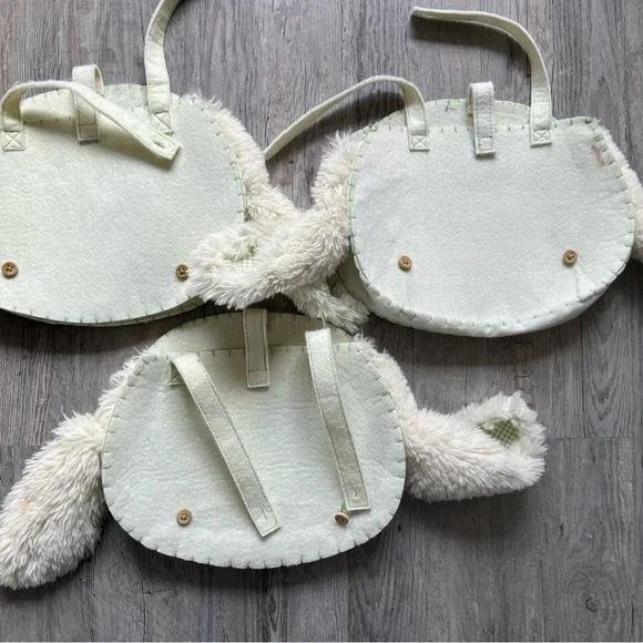 Pottery Barn Green Bunny Easter Kids Chair Backs - Picture 2 of 5